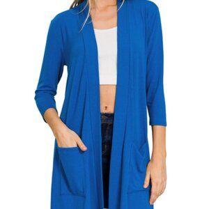 #164 CARDIGAN OPEN FRONT